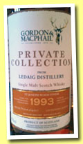 Ledaig 1993/2012 (45%, Gordon & MacPhail, Private Collection, St Joseph wood finish)